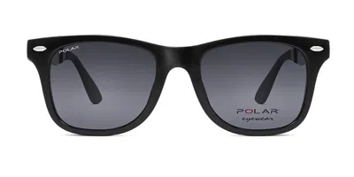 Polar 467 Clip-on Ized 77 Occhiali Da Sole Neri Per Uomo In Black