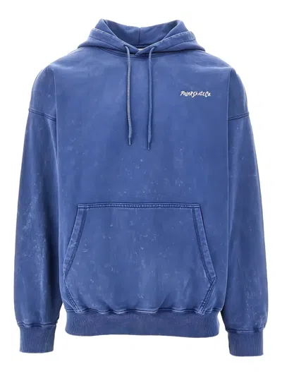 Polar Acid Frank Distressed Hoodie In Blue