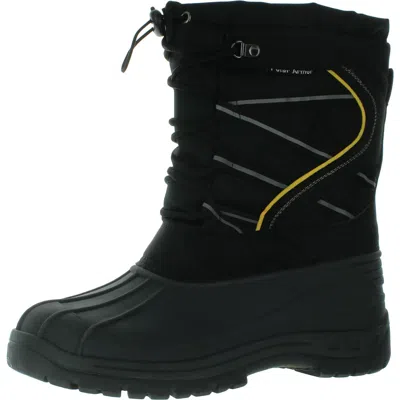 Polar Armor Blast 02 Mens Canvas Cold Weather Winter & Snow Boots In Black