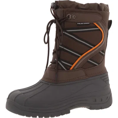 Polar Armor Blast 02 Mens Canvas Cold Weather Winter & Snow Boots In Brown
