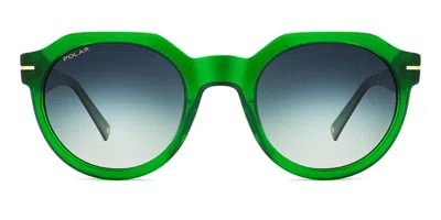 Polar Gold 178 Ized 29 Women's Sunglasses Green Size 52