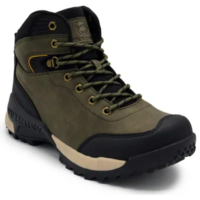 Polar Range Finlay Mens Lace-up Manmade Hiking Boots In Olive