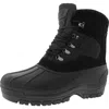 Polar Range Peak Mens Two Tone Man Made Winter & Snow Boots In Black