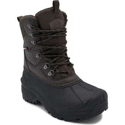 Polar Range Stoke Faux Leather Winter Boot In Animal Print