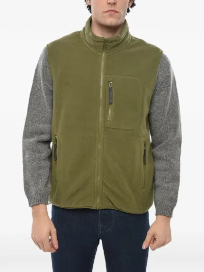 Polar Skate Co Fleece Sleeveless Gilet In Green