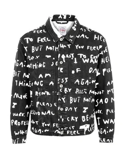 Polar Skate Co . Man Denim Outerwear Black Size M Cotton