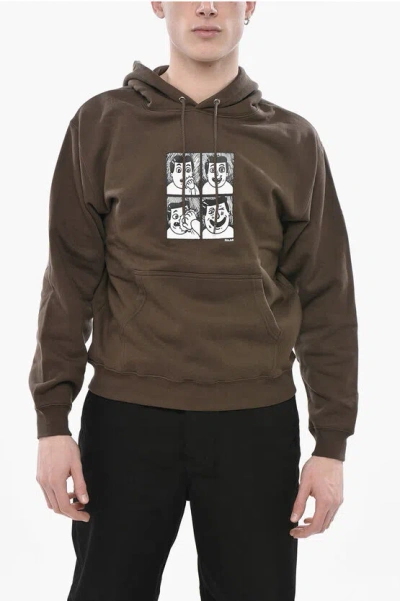 Polar Skate Cotton Fleece Hoodie Jacob's Corner In Brown