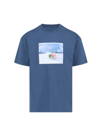 Polar Skate 'dead Flowers' T-shirt In Blue