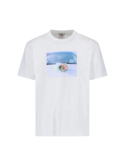 Polar Skate 'dead Flowers' T-shirt In White