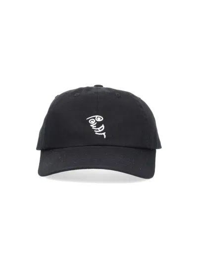 Polar Skate Logo Baseball Cap In Black  