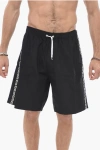 POLAR SKATE SOLID COLOR SWIM SHORTS WITH LOGOED SIDE BAND