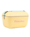 Polarbox Pop 21 Qt. Retro Portable Cooler In Cyan,yellow