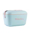 Polarbox Pop Retro 21 Quart Portable Cooler In Sky Blue- Pink