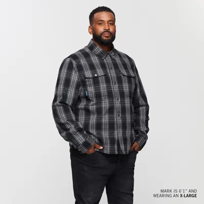 Pre-owned Polaris Men's Canyon Plaid Shirt, Black