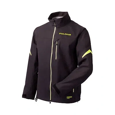 Pre-owned Polaris Men's Tech54 Apex Jacket In Black/lime