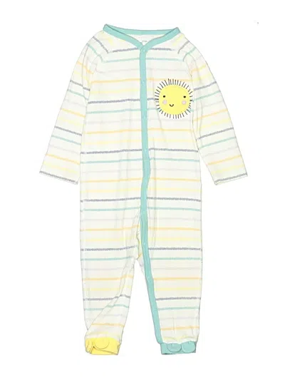Pre-owned Polarn O. Pyret Babies' Short Sleeve Onesie In Yellow