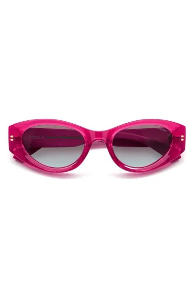 Polaroid 51mm Polarized Cat Eye Sunglasses In Pink