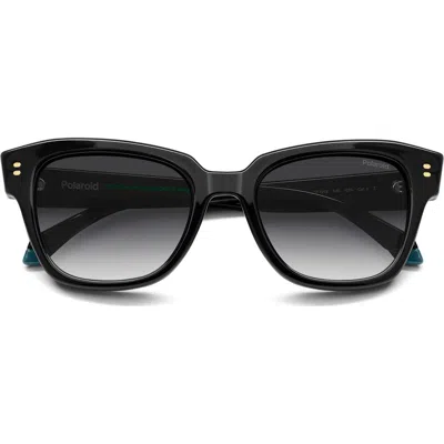 Polaroid 51mm Polarized Cat Eye Sunglasses In Black
