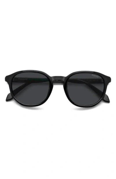 Polaroid 51mm Polarized Square Sunglasses In Black