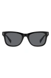 Polaroid 51mm Polarized Square Sunglasses In Black/gray Polarized