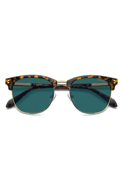 Polaroid 53mm Polarized Rectangular Sunglasses In Green