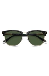 Polaroid 53mm Polarized Rectangular Sunglasses In Green