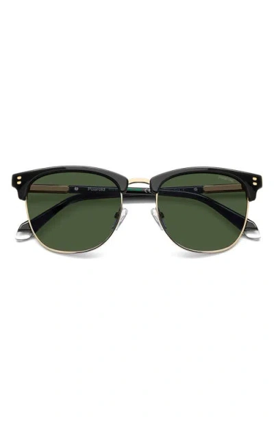 Polaroid 53mm Polarized Rectangular Sunglasses In Green