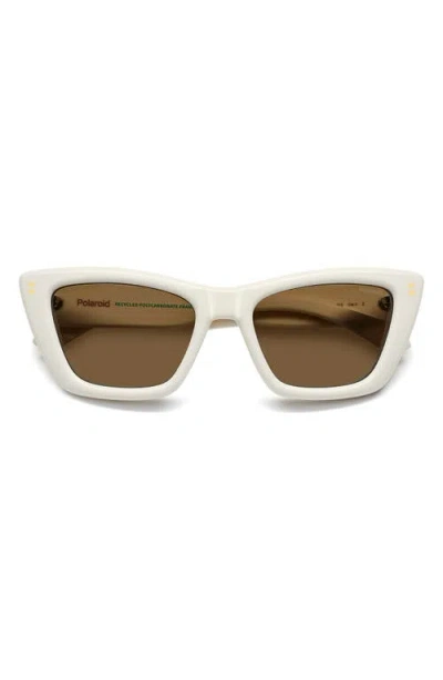 Polaroid 54mm Polarized Cat Eye Sunglasses