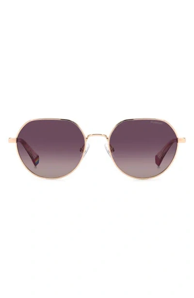 Polaroid 54mm Polarized Rectangular Sunglasses