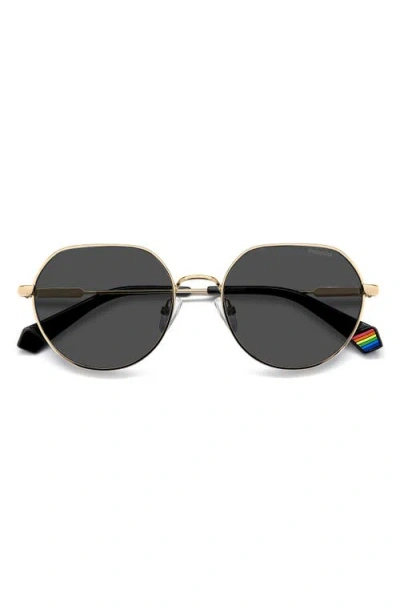 Polaroid 54mm Polarized Rectangular Sunglasses