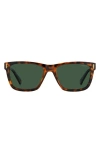 Polaroid 54mm Polarized Square Sunglasse In Havana/green Polar