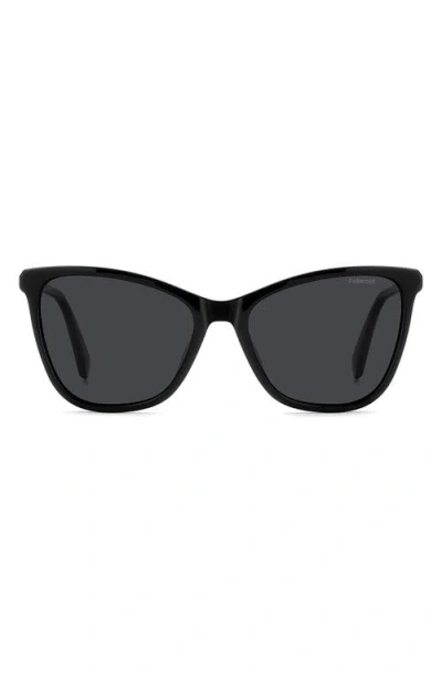 Polaroid 55mm Polarized Cat Eye Sunglasses In Multi