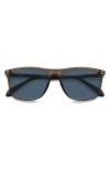 Polaroid 55mm Polarized Rectangular Sunglasses In Multi
