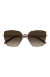 Polaroid 59mm Polarized Butterfly Sunglasses
