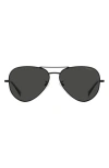 Polaroid 59mm Polarized Pilot Sunglasses