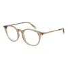 Polaroid Beige Unisex Optical Frames In Brown