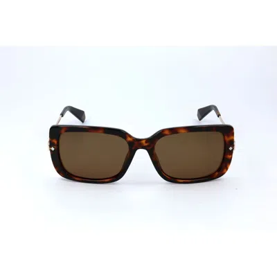 Polaroid Bicolor Metal Sunglasses In Brown