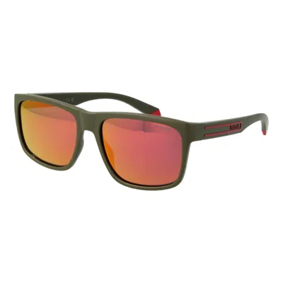 Polaroid Bicolor Plastic Sunglasses In Green