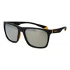 Polaroid Black Plastic Sunglasses In Black