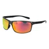 Polaroid Black Plastic Sunglasses In Brown