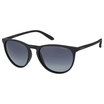 Polaroid Black Plastic Sunglasses In Blue