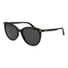 Polaroid Black Polycarbonate Sunglasses In Black
