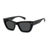 Polaroid Black Polycarbonate Sunglasses In Black
