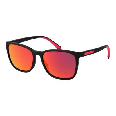 Polaroid Black Polycarbonate Sunglasses In Brown