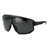 Polaroid Black Polycarbonate Sunglasses In Black