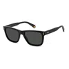 Polaroid 54mm Polarized Square Sunglasse In Black/grey Polarized