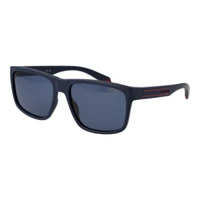 Polaroid Blue Polycarbonate Sunglasses In Gray