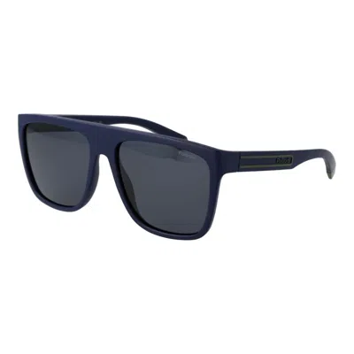 Polaroid Blue Polycarbonate Sunglasses In Black
