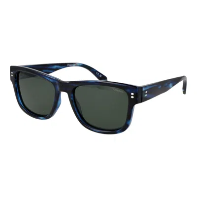 Polaroid Blue Recycled Polycarbonate Sunglasses In Multi