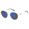 Polaroid Blue Round Unisex Sunglasses Pld 2144/g/s/x 0j5g/5x 52